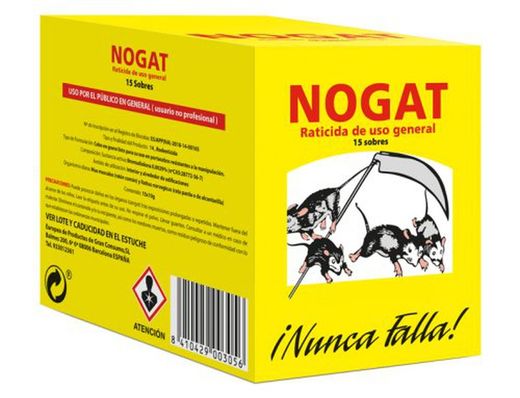 Nogat Raticida Polvo Sobres 10 Gr