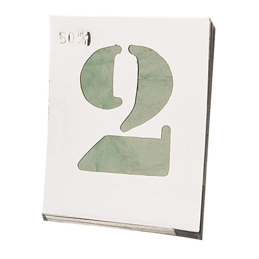 Numeración para rotular tipografía Egyp Numeracion Egypt Aluminio Rotular 50Mm.