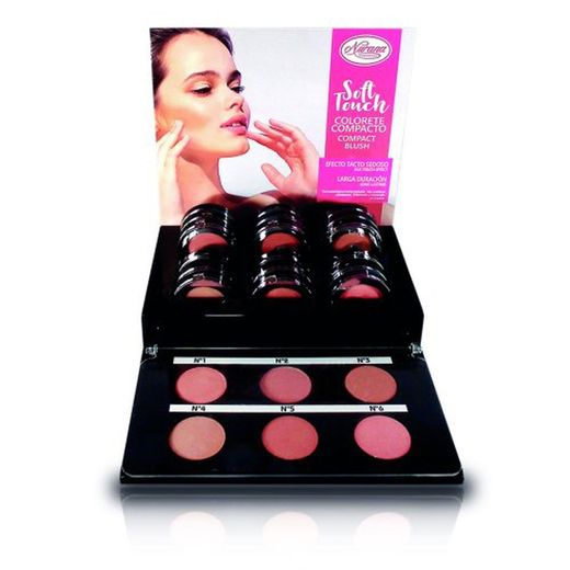 Pack de 18 fards à joues compacts Nurana