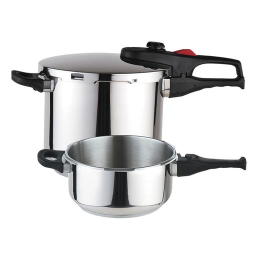 Olla a presión Practica Plus Magefesa 4+6 litros. Acero inox. 18/10. Para todo tipo de cocinas