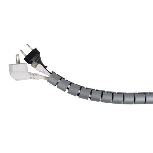 Organitzador Cables Gris 2M Ø 26Mm C/Guia