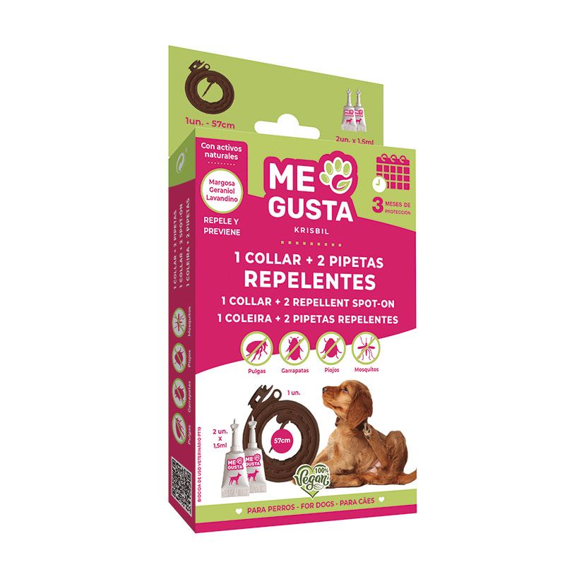 Pack Repelente Collar + 2 Pipetas Perro