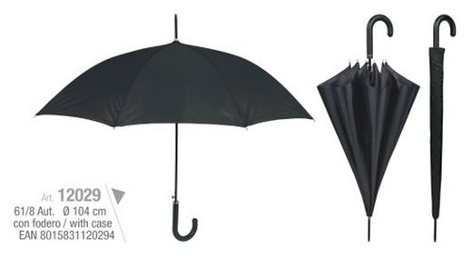 Guarda-chuva Longo Masculino Aut.Preto R-12029