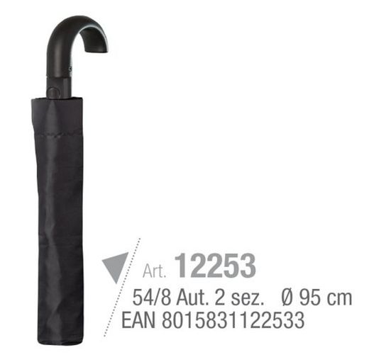 Guarda-chuva dobrável masculino. Aut.Preto12253/325