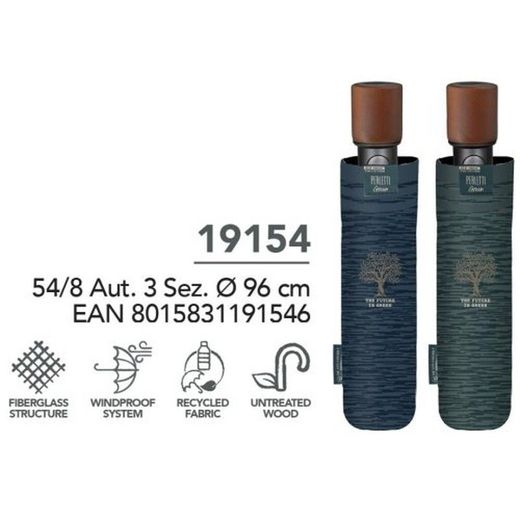 Paraigües Unisex Pleg.Auto.Green 19154/64