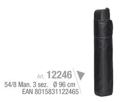 Paraigua Home Pleg. Manu.Negro R-12246