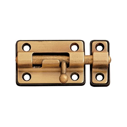 Pasador Cerrojo Base Plast. Dorado 50Mm