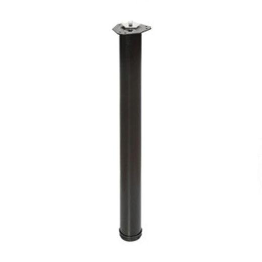 Pata mesa NESU Pata Rda.Mesa 60Xh710Mm Acero P.Negro