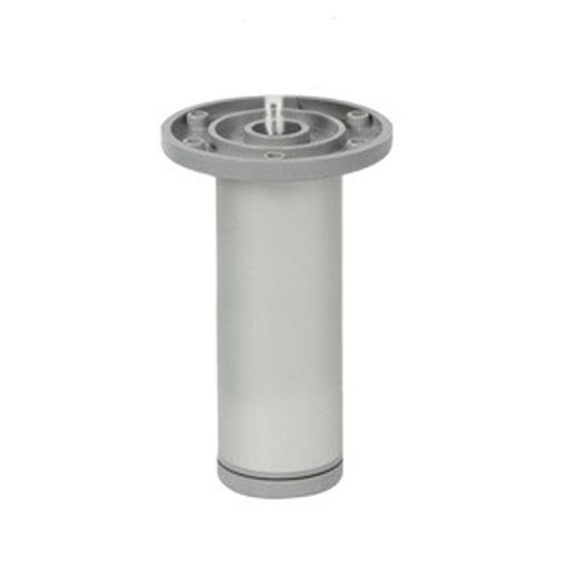 Pata mueble NESU con regulador Pata Redonda 40X150 Mm Aluminio Mate