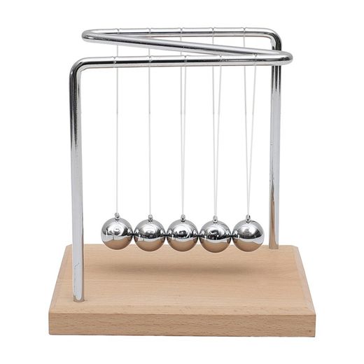 Péndulo de Newton. 5 bolas. 14 cm. altura