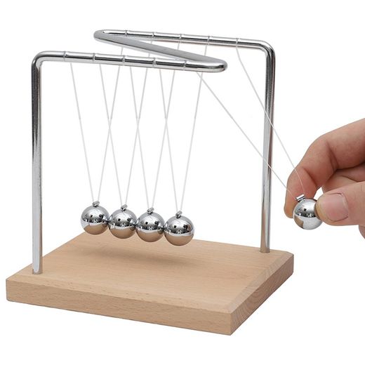 Péndulo de Newton. 5 bolas. 14 cm. altura