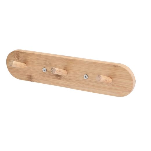 Percha Bambu Pared 3 Ganchos Habitex
