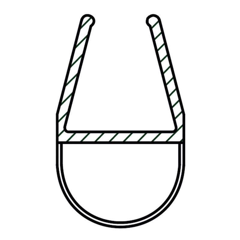 Perfil recambio para mampara. Perfil 2 Metros Burbuja Mampara 8/10Mm