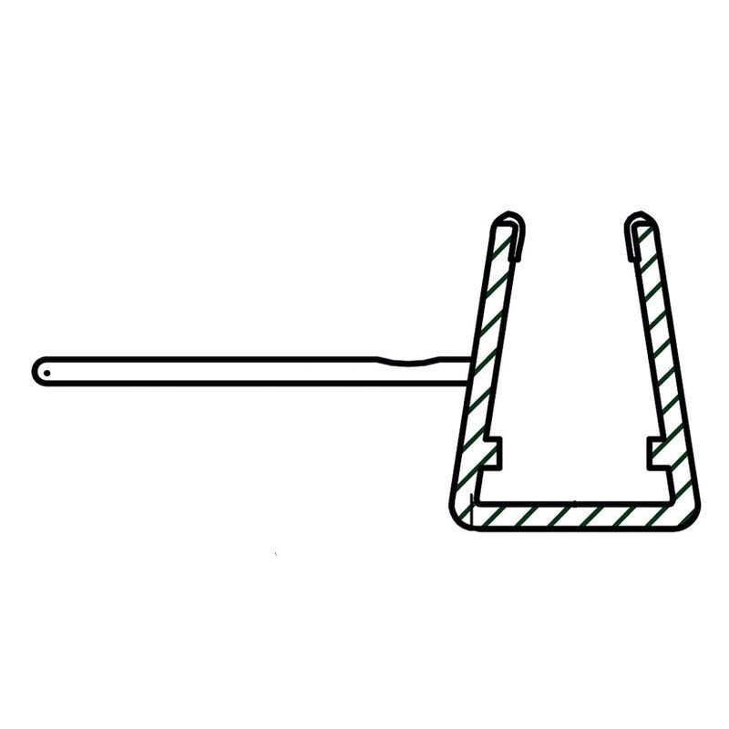 Perfil recambio para mampara. Perfil 2 Metros Junta Cruce 18Mm 6/8Mm