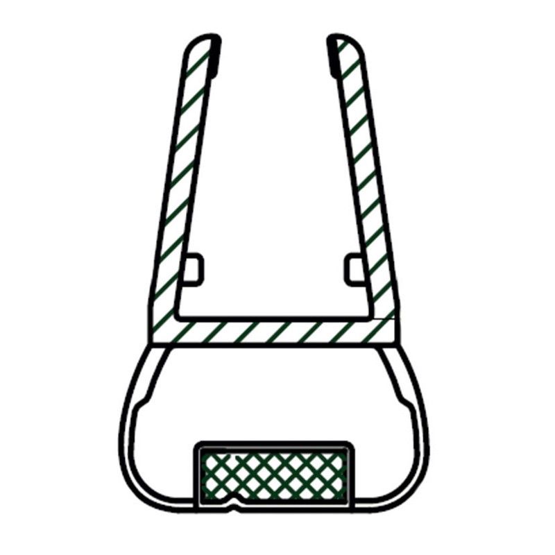 Perfil recambio para mampara. Perfil 2 Metros Magnético 180º 6/8Mm .