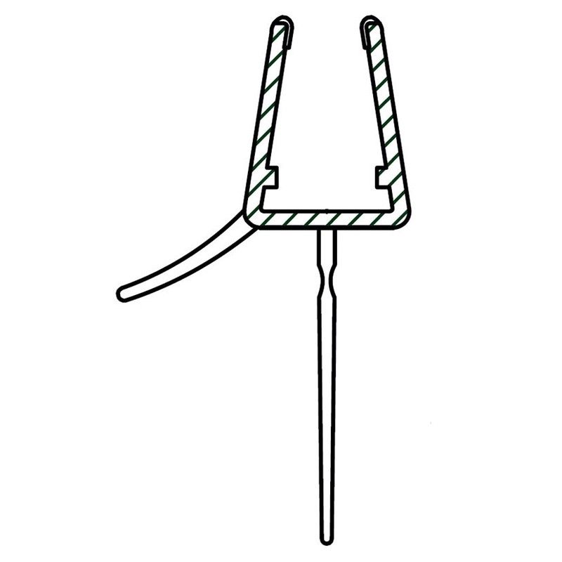 Perfil recambio para mampara. Perfil 2 Metros Vierteagua 19,5Mm  6/8Mm