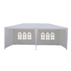 Pergola de jardin 6x3xh. 2.70m. Tente Raphia Blanc 3X6 M.