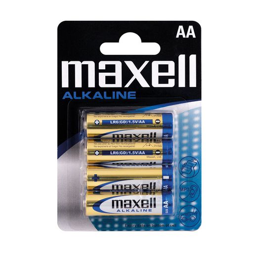 Pila Alcalina Maxell Aa Lr06 4pilas