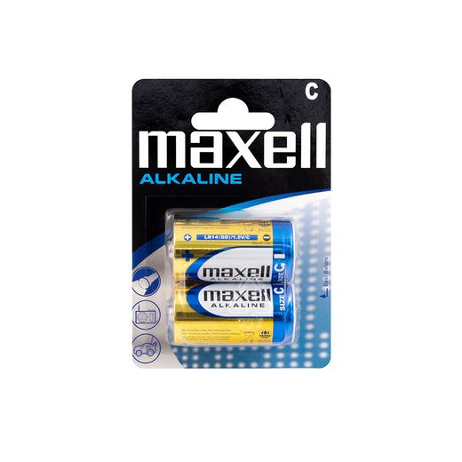 Pila Alcalina Maxell C Lr14 2pilas