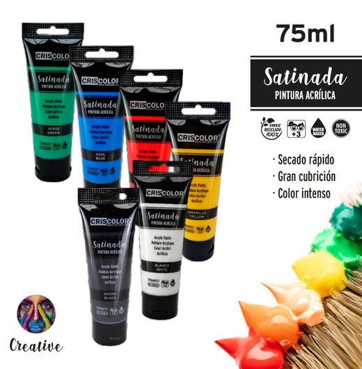 Pintura Acrilica Satinada 75Ml -6U-41323