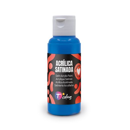 Pintura Acrilica Satinat Cian 80ml