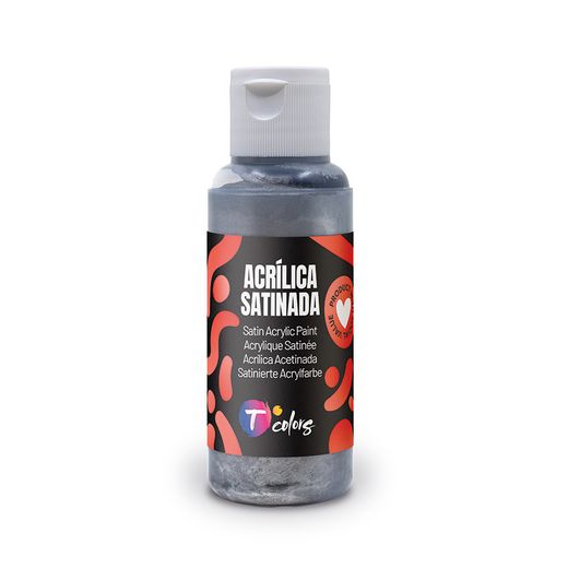 Tinta acrílica prata acetinada 80ml