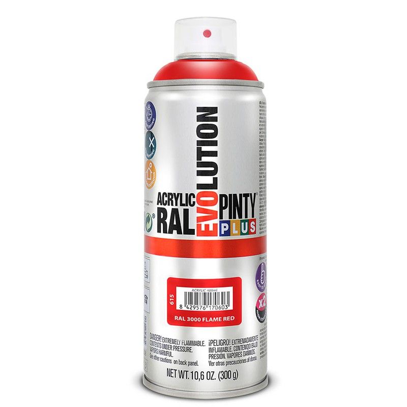 Pintura spray NOVASOL Evolution 400 ml Pintura Spray Acrilica Rojo Burdeos400Ml
