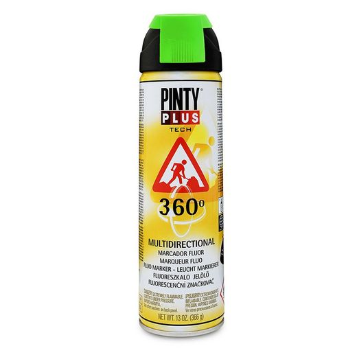 Pintura topográfica fluorescente NOVASOL Pintyplus Tech. Marcador Fluor. Verde 500 Ml