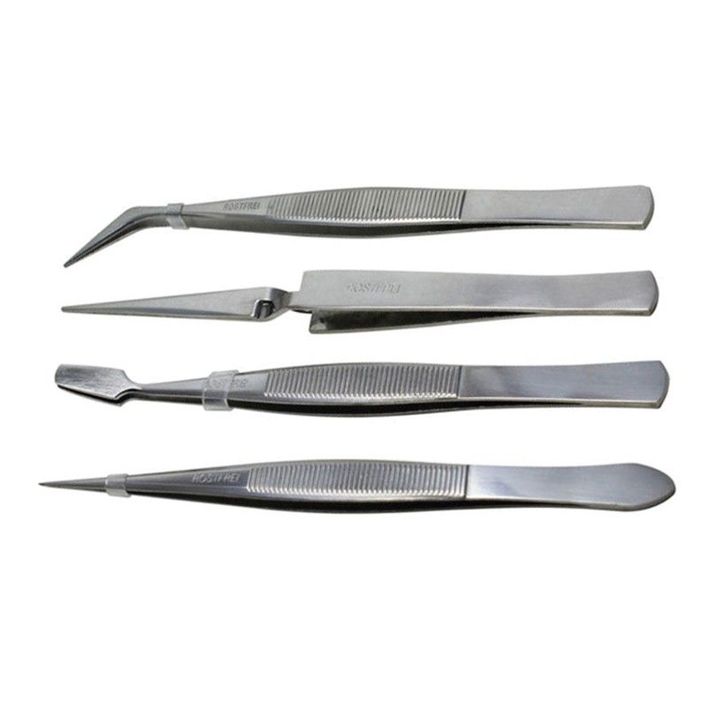 Pinza de precisión FERROB. Pinza De Precision Jgo.4 Inox.