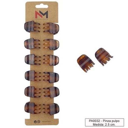 Pinza Pulpo 2,5 Cm Concha -4u- Pa0032