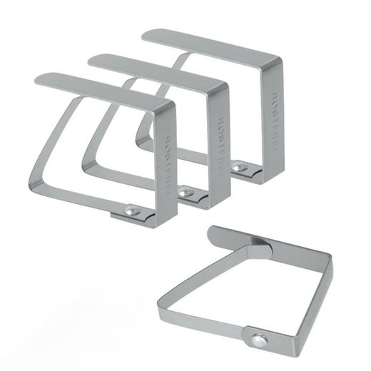 Pinzas sujetamanteles METALTEX. Pinzas Sujetamanteles Inox. 4 Unidades