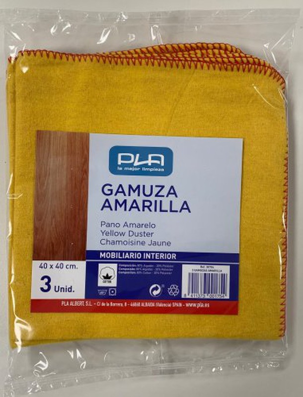 Pla Gamuza Amarilla 40X40 (3) R-30704 — Ferretería Roure Juni