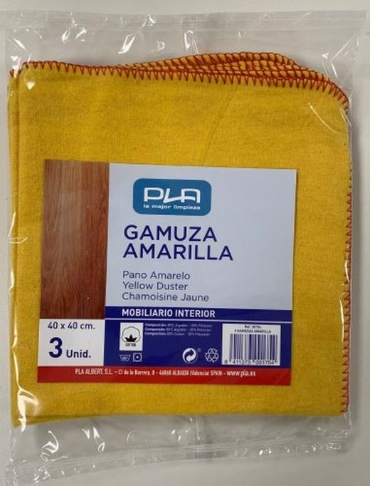 Camurça Amarela Pla 40X40 (3) R-30704