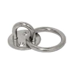 Plaque d'attache avec anneau Anneau Avec Plaque Ronde Inox 40X50