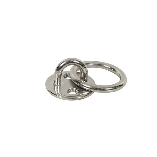 Plaque d'attache avec anneau Anneau Avec Plaque Ronde Inox 50X60