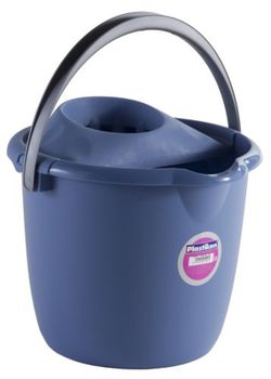 Plastiken Seau+Esc.14 Lt Rouge.Bleu R6214L