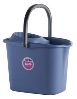 Plastiken Seau+Esc.16 Lt Rect.Bleu R6215