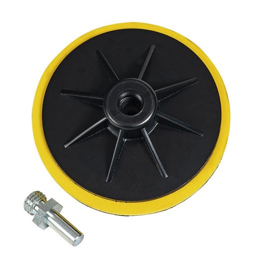 Plato lijador autogrip para taladro RATIO Plato Autogrip 125Mm. M14 Incluy.Eje Ø10