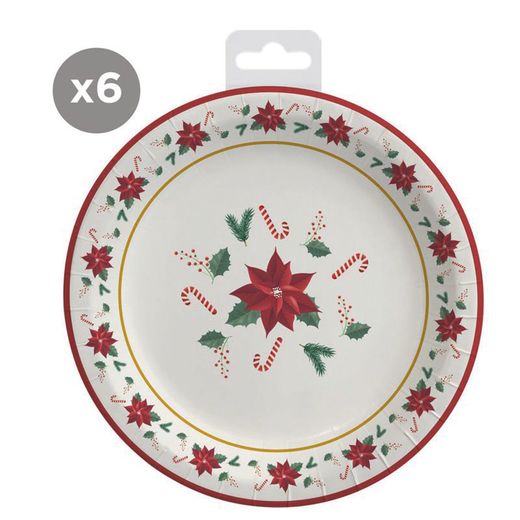 Plats 23 Cm. Nadal 6 Unitats