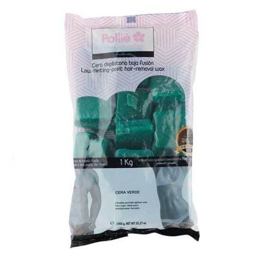 Comprimés de cire Pollie Wax Dep 1 kg Vert 6324