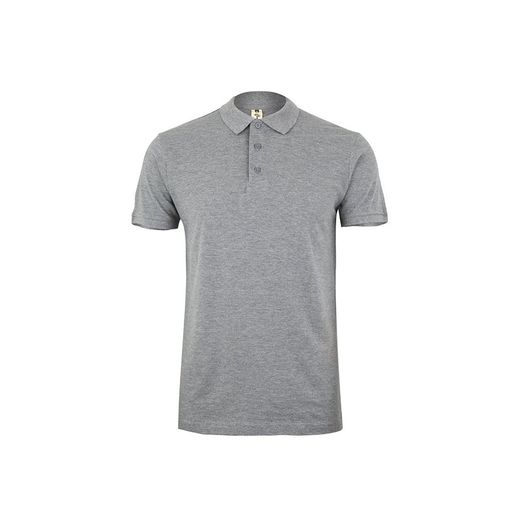 Polo Manga Corta Color Gris T/L