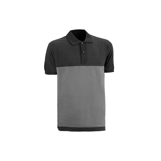 Polo  Trabajo Fenix  Gris/Negro T/Xl
