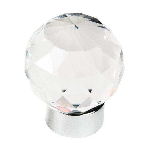 Pomo NESU 565 Pomo 30Mm Cristal Cromo Brillo