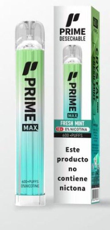 Vape jetable Prime Max Menthe fraîche Sans e-liquide