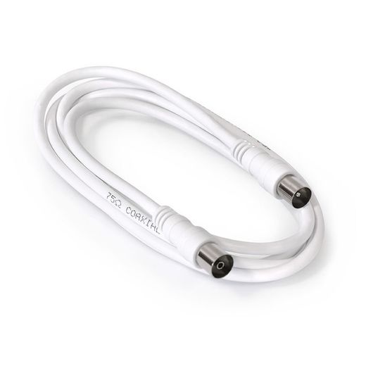 Cable conexion antena /TV 1,5 M.Bco.Bsa.