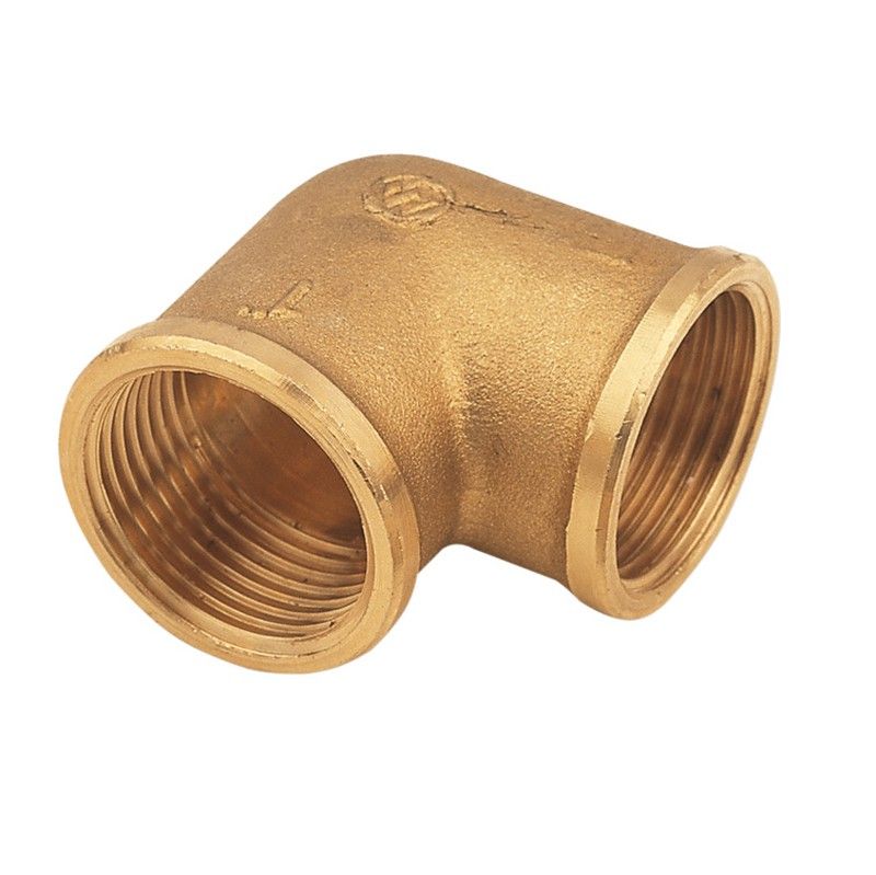 Racor latón rosca METALGRUP Racor Laton Codo Hh 3/8"  1 Un