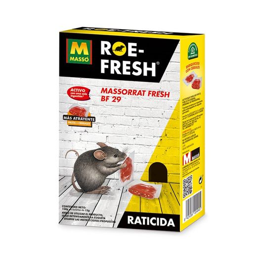 Raticida MASSÓ ROE-FRESH Raticida Pasta Fresca Roe-Fresh 150Gr