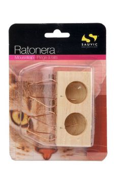 Sac pour piège à souris en bois 2 trous R-3299