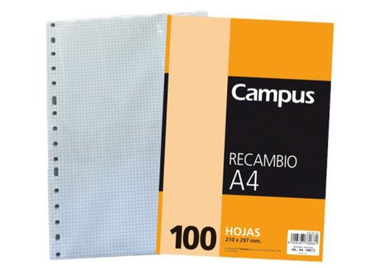 Recambio 100Hojas Cuadric. Dina/4 180851