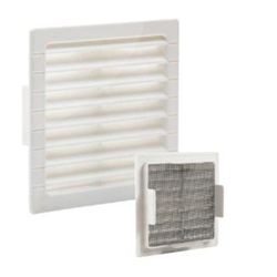 Grelha Embutida C/Pat+Mosq 10X10Cm Abs Preto